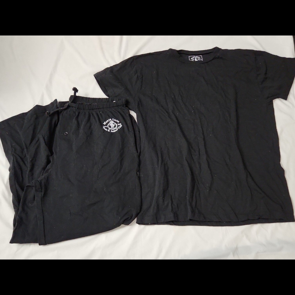 Monte Carlo men's size XL black pajama set #CD3